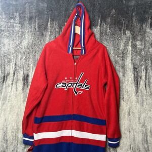 WASHINGTON CAPITALS Hockey Sockey Men's Large‎ NHL Pajamas FLEECE JUMPSUIT